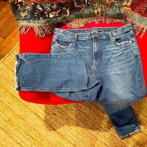 AE Stretch Super High-Waisted Straight Jean (Long)